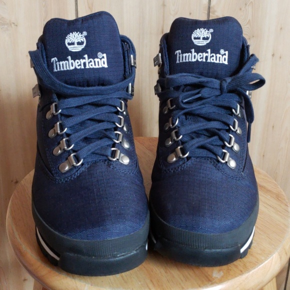 navy blue timberland euro hiker